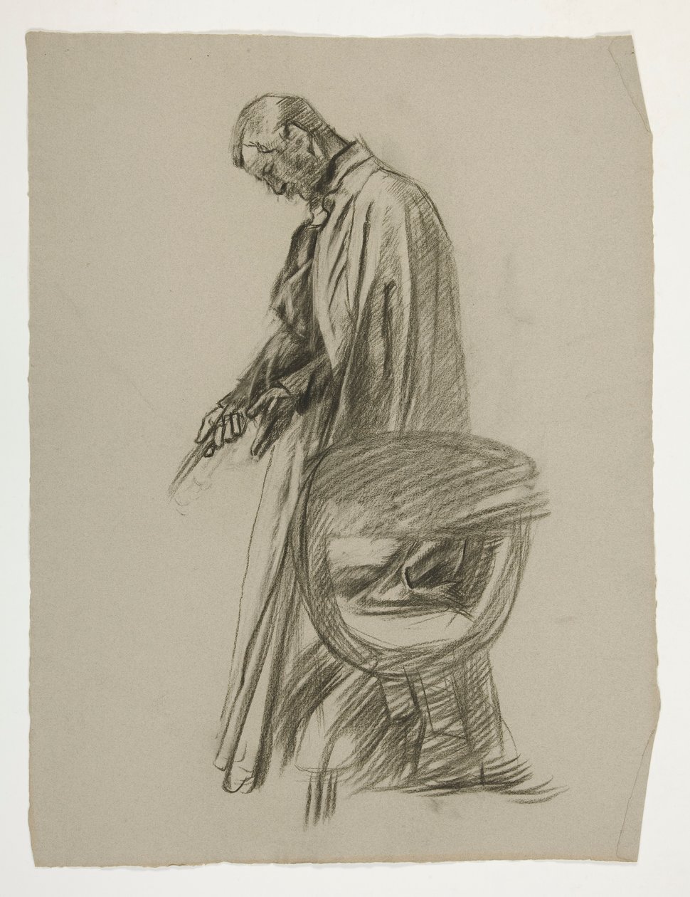 Figurenstudie für König Artus von Edwin Austin Abbey