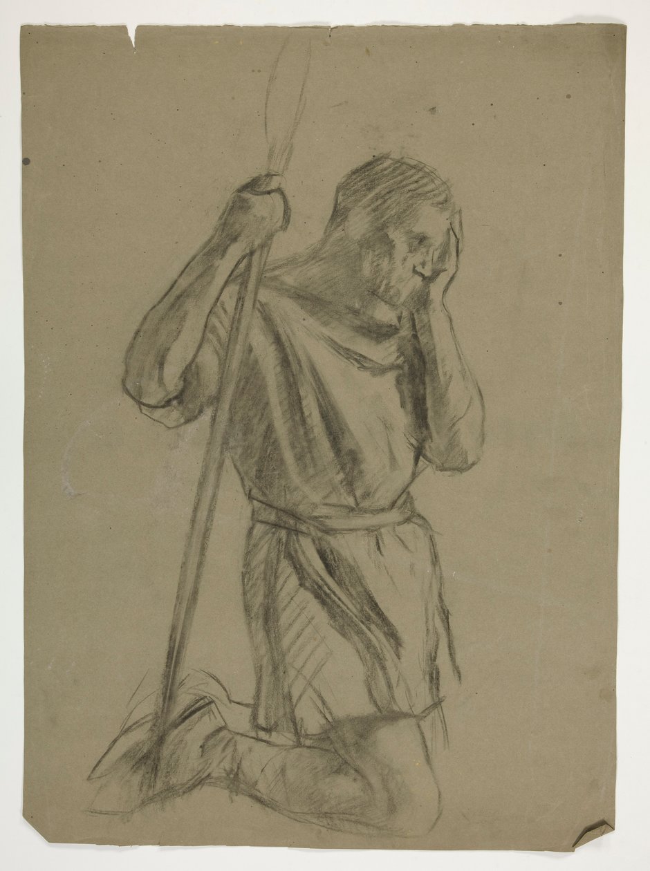 Figurenstudie für König Artus von Edwin Austin Abbey