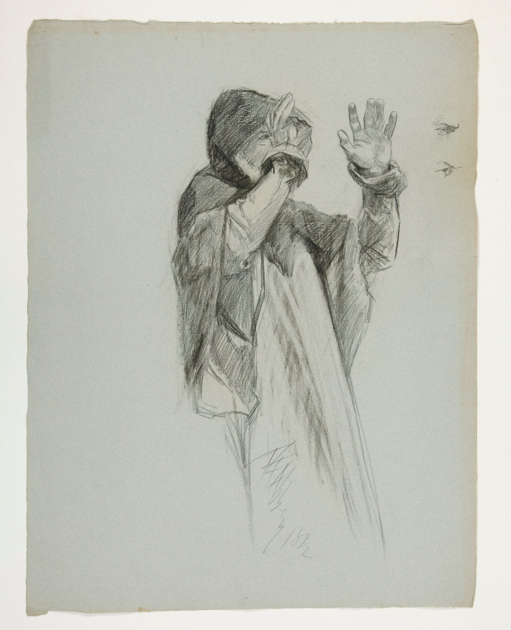 Figurenstudie für König Artus von Edwin Austin Abbey