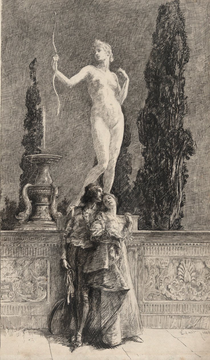 Lorenzo und Jessica: von Edwin Austin Abbey