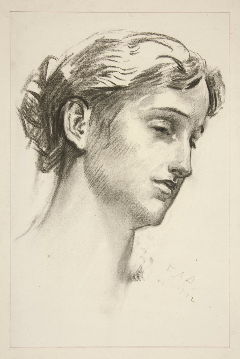 Porträt einer jungen Frau von Edwin Austin Abbey