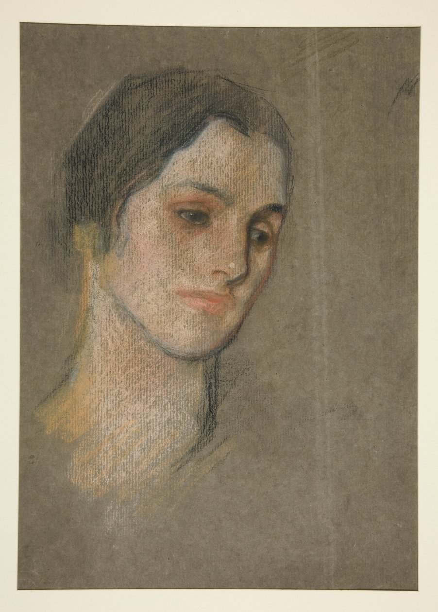 Porträt einer unbekannten Frau von Edwin Austin Abbey