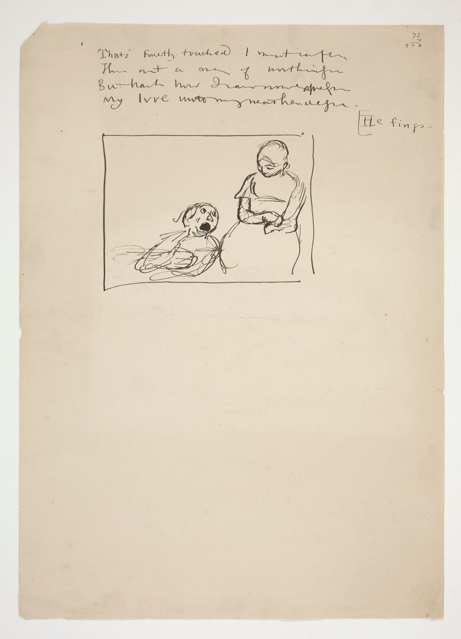 Studie für Herrick von Edwin Austin Abbey