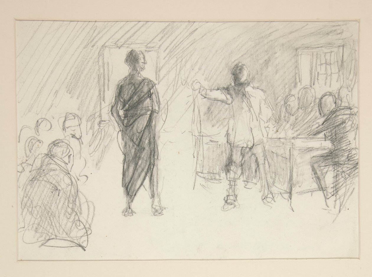 Studie für von Edwin Austin Abbey