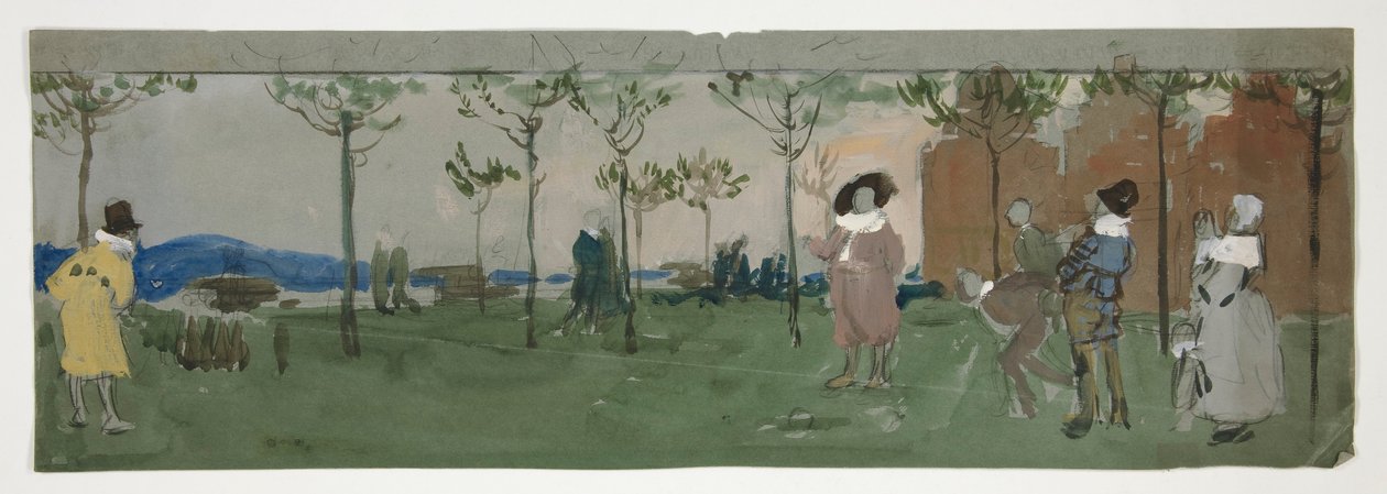 Studie für von Edwin Austin Abbey
