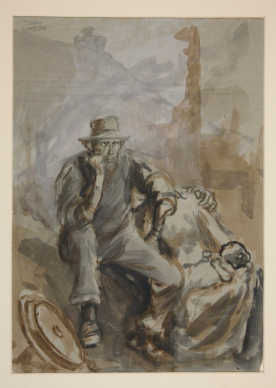 Studie für von Edwin Austin Abbey