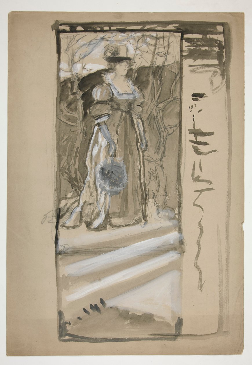 Studie für von Edwin Austin Abbey
