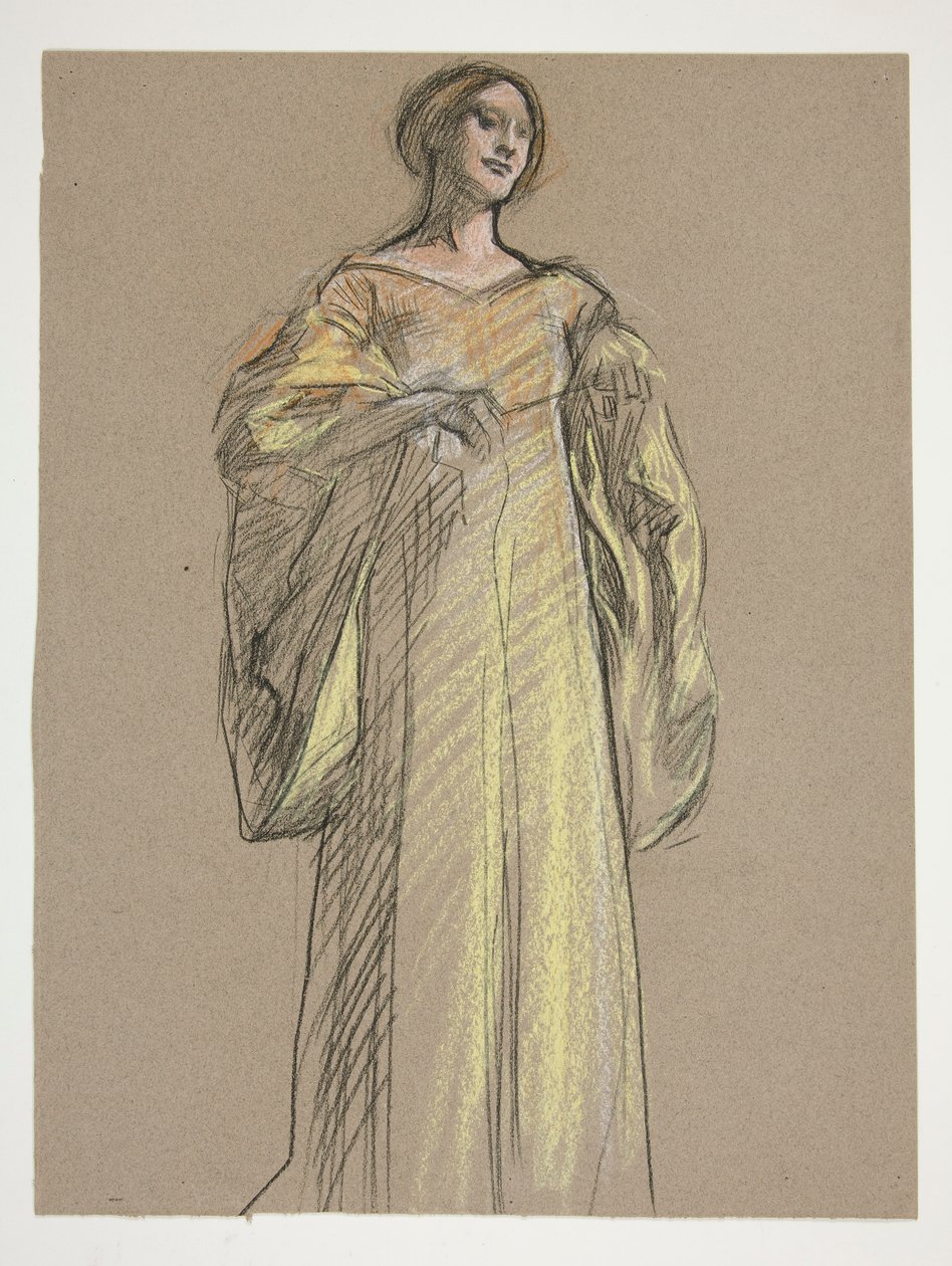 Studie für Fiametta von Edwin Austin Abbey