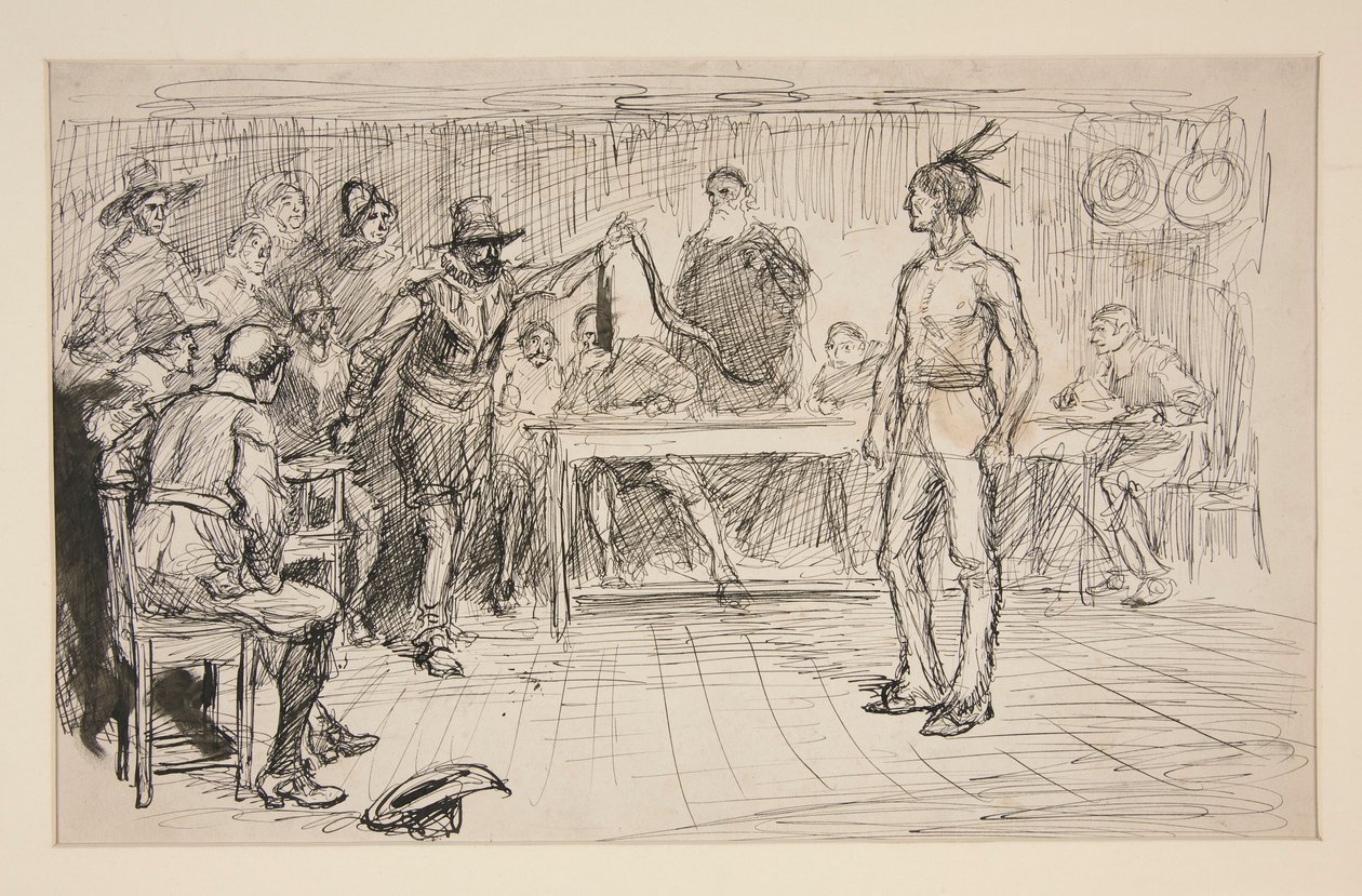 Studie für Miles Standish von Edwin Austin Abbey