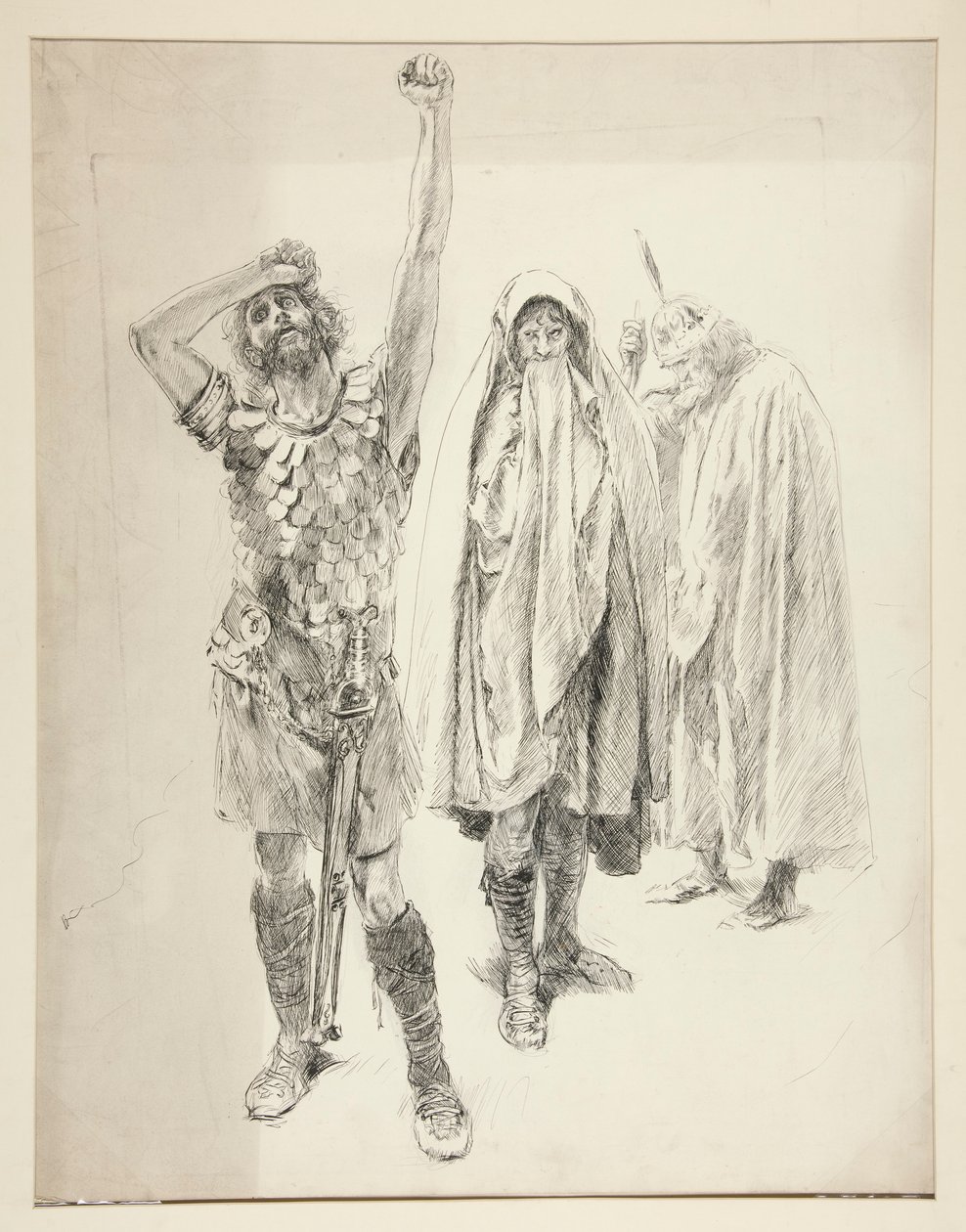 Studie für ein unbekanntes Shakespeare-Stück von Edwin Austin Abbey