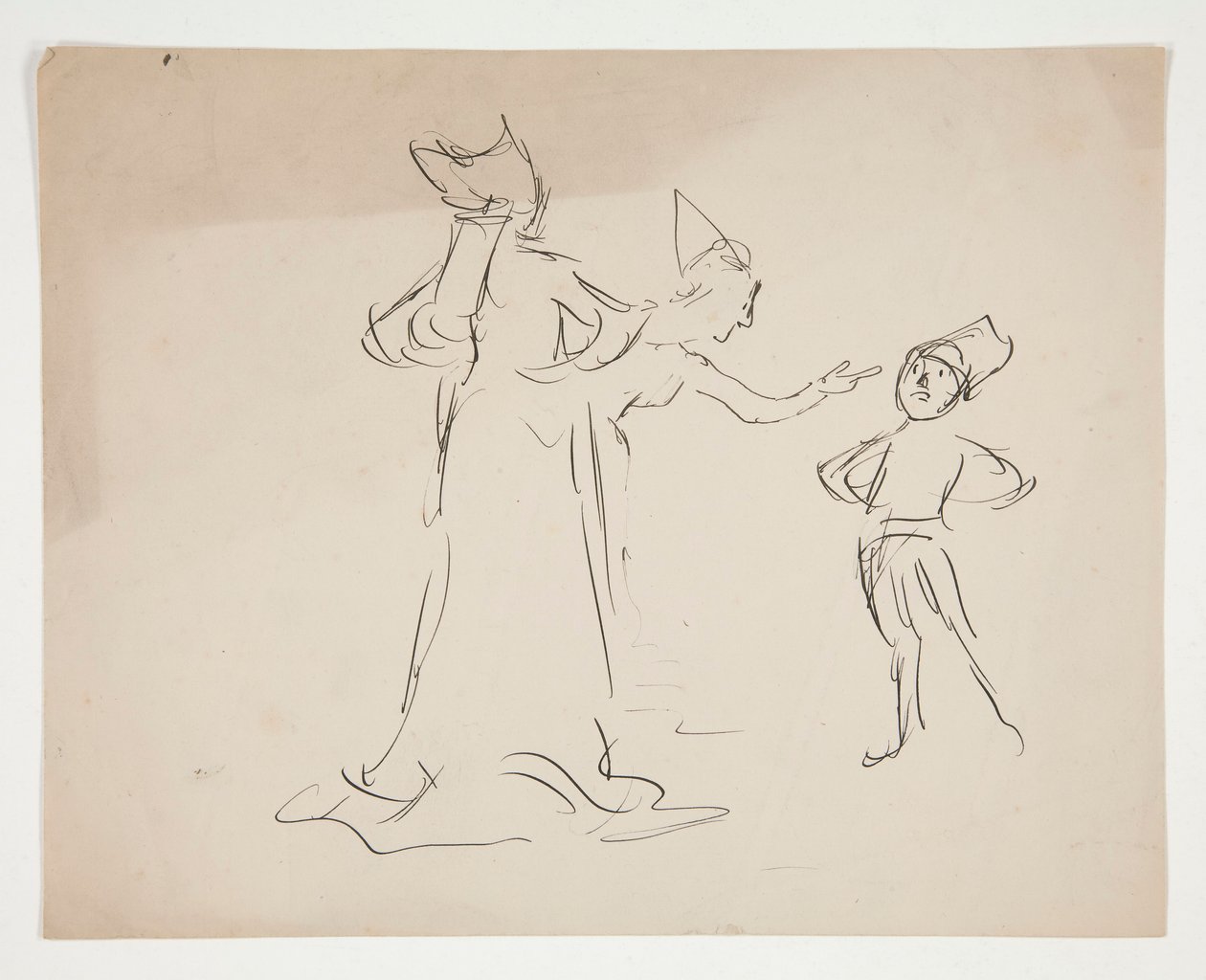 Studie von zwei Figuren, aus Liebe von Edwin Austin Abbey
