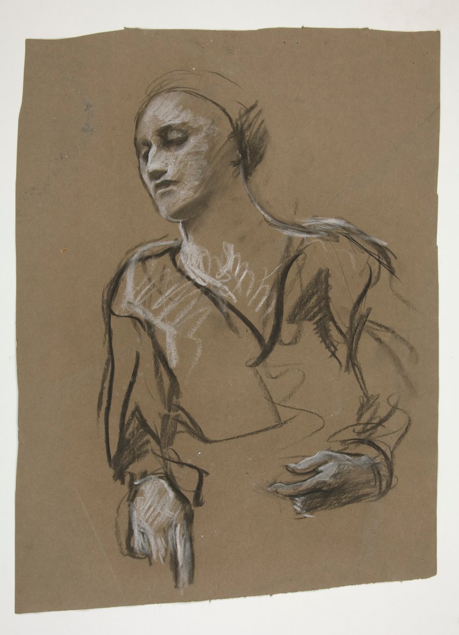 Studie einer Frau von Edwin Austin Abbey