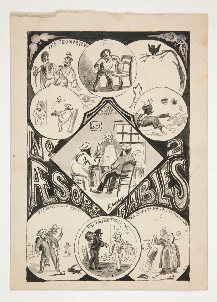 Titelseite für Äsop von Edwin Austin Abbey