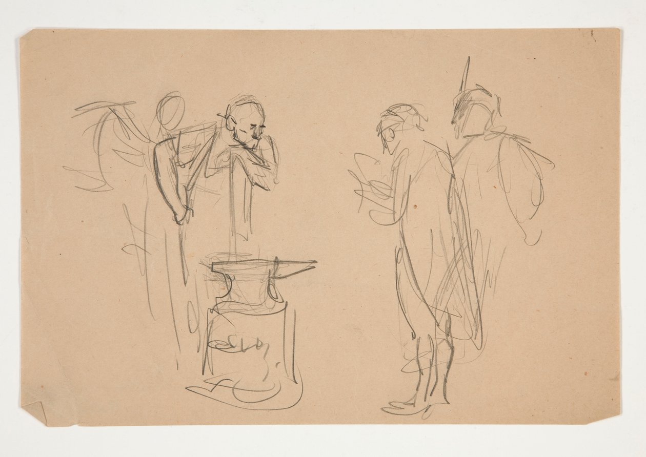 Unidentifizierte Illustration für Oliver Goldsmith von Edwin Austin Abbey