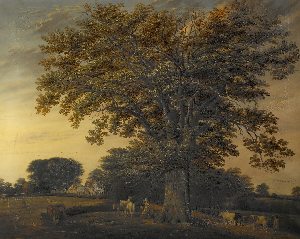 Die Binley-Eiche, 1848 von Edwin Brown