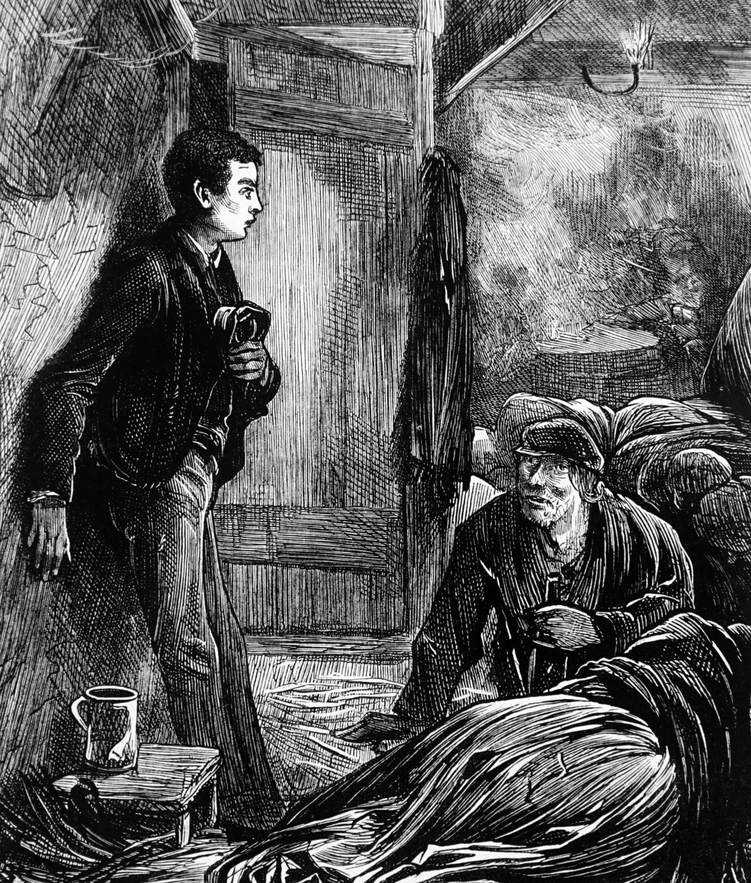 Ein Londoner Obdachlosenheim von Edwin Buckman