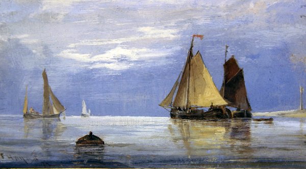 Skizze für eine Meereslandschaft von Edwin Hayes