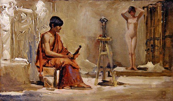 Das Modell des Künstlers von Edwin Longsden Long