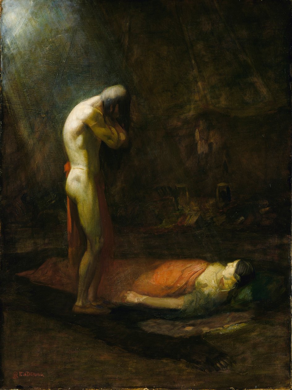Der trauernde Tapfere von Edwin Willard Deming