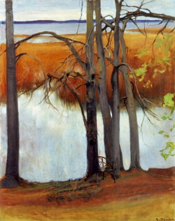 Seeufer mit Schilf von Eero Järnefelt