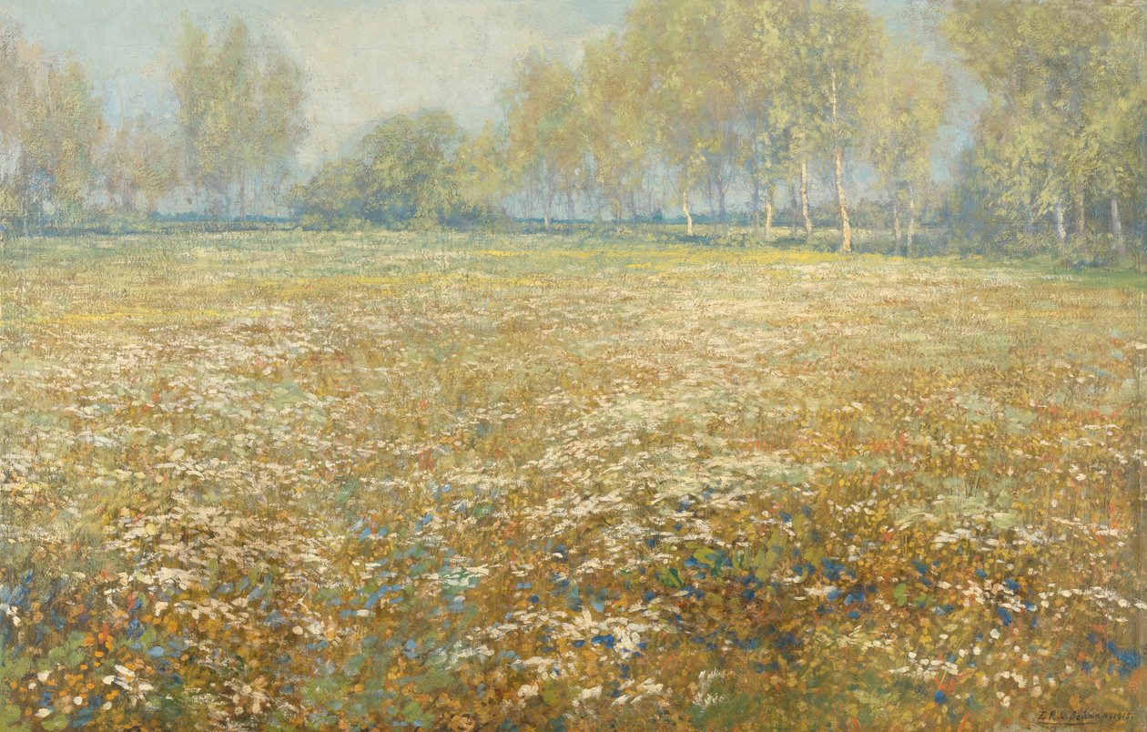 Blühende Wiese von Egbert Rubertus Derk Schaap
