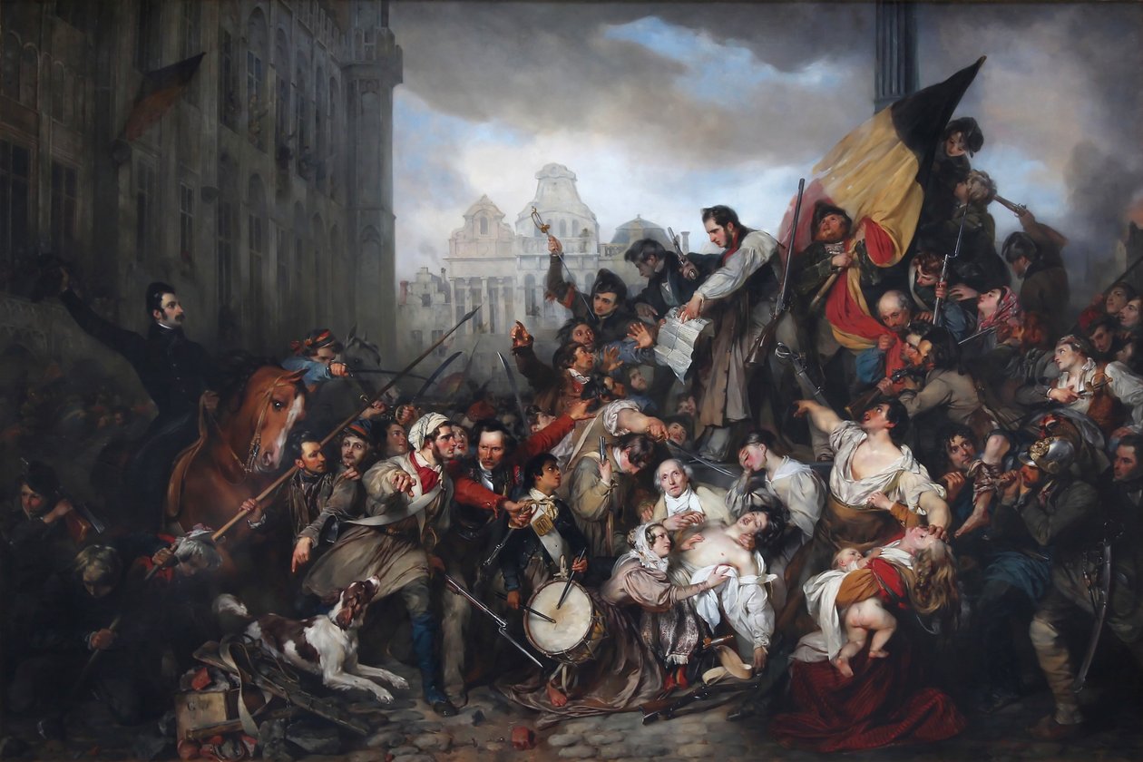 Episode der Septembertage 1830 von Egide Charles Gustave Wappers