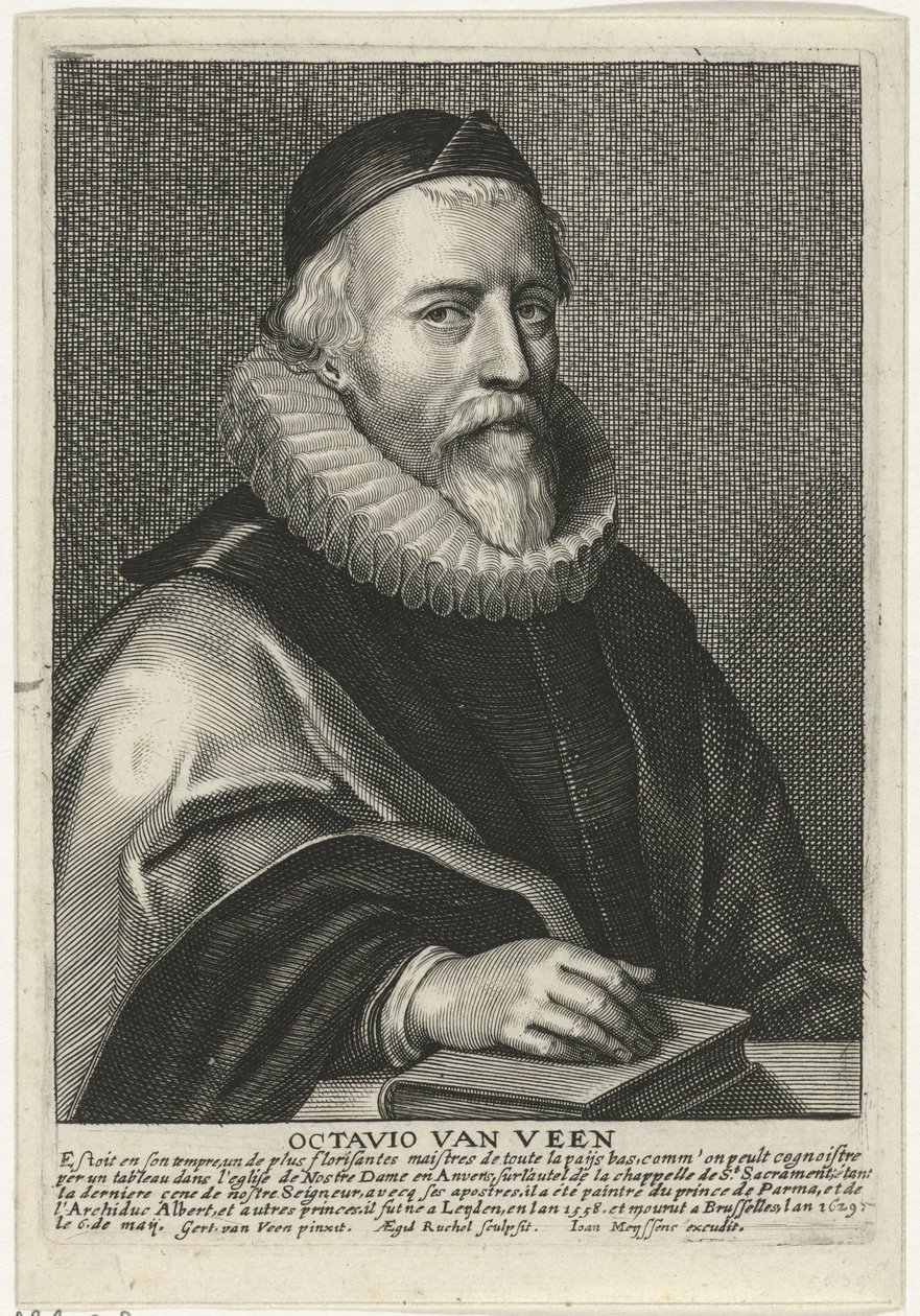 Porträt von Otto van Veen von Egidius Rucholle