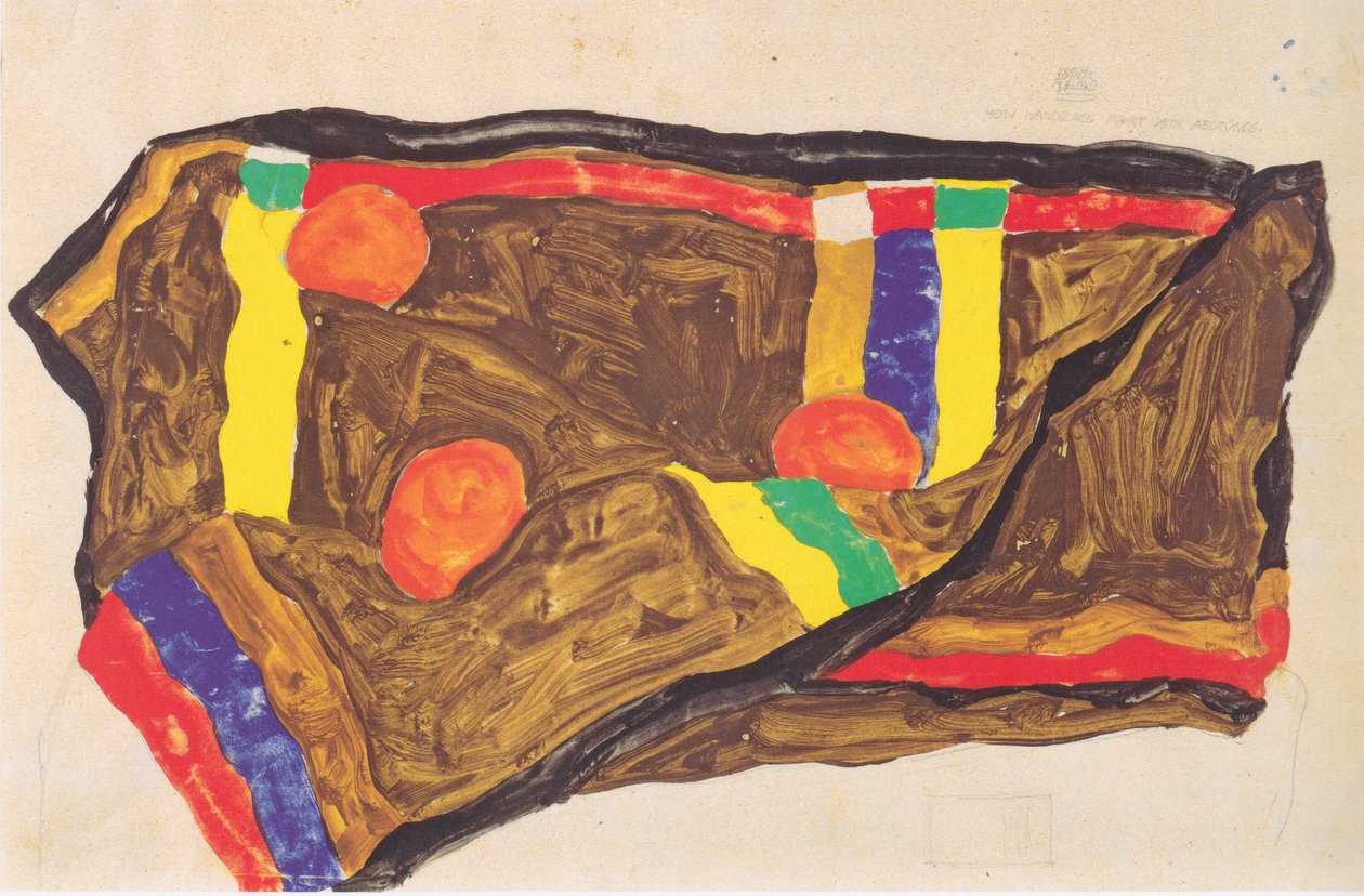 Mein Wandelweg führt über Abgründe 17-5-1912 von Egon Schiele