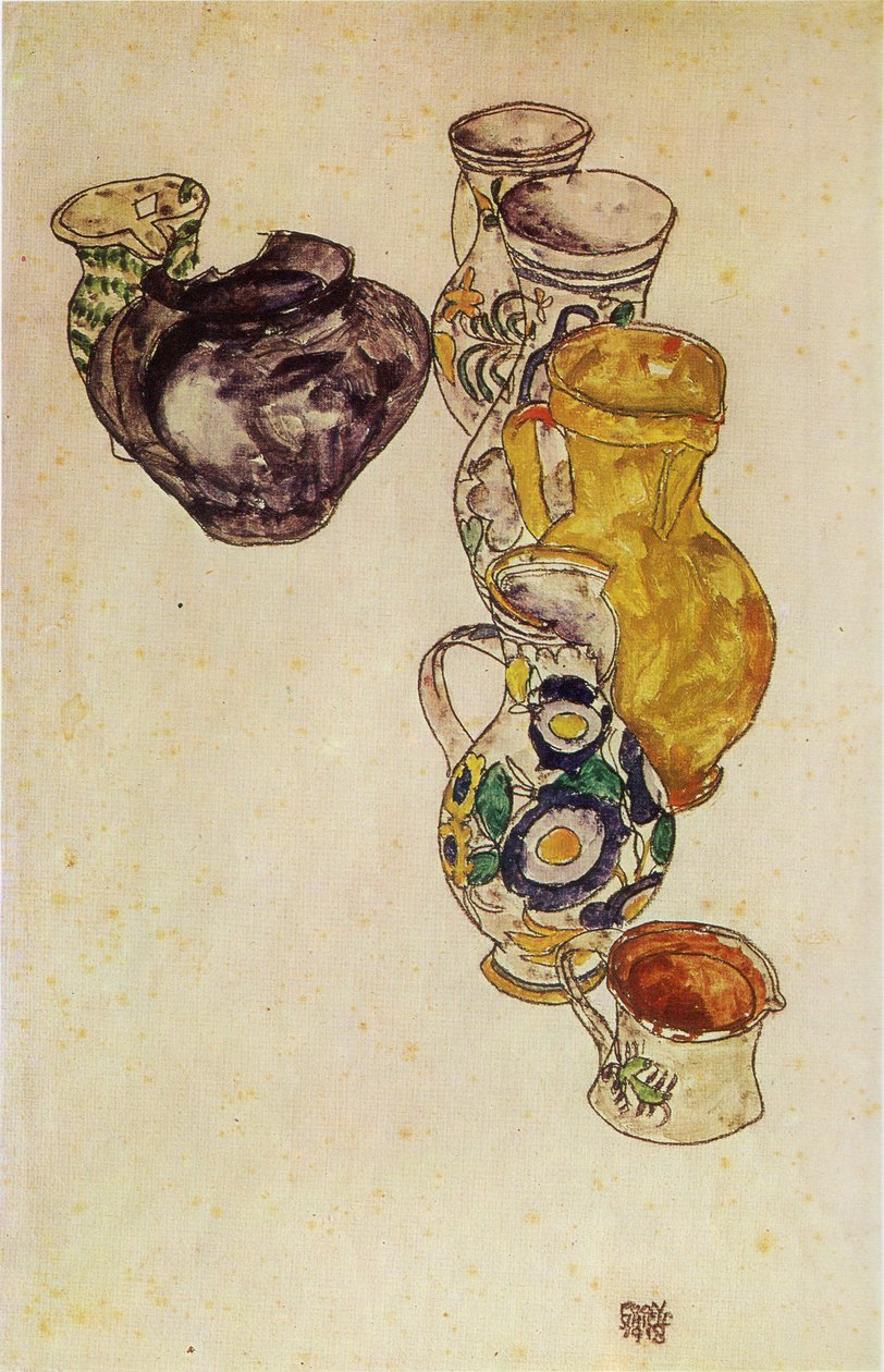 Bauernkrüge von Egon Schiele