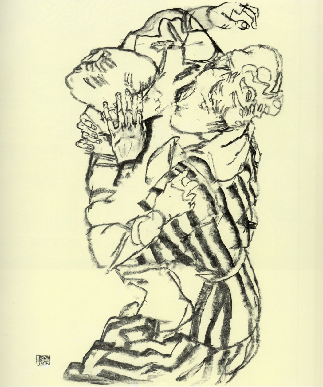 Tante und Neffe von Egon Schiele