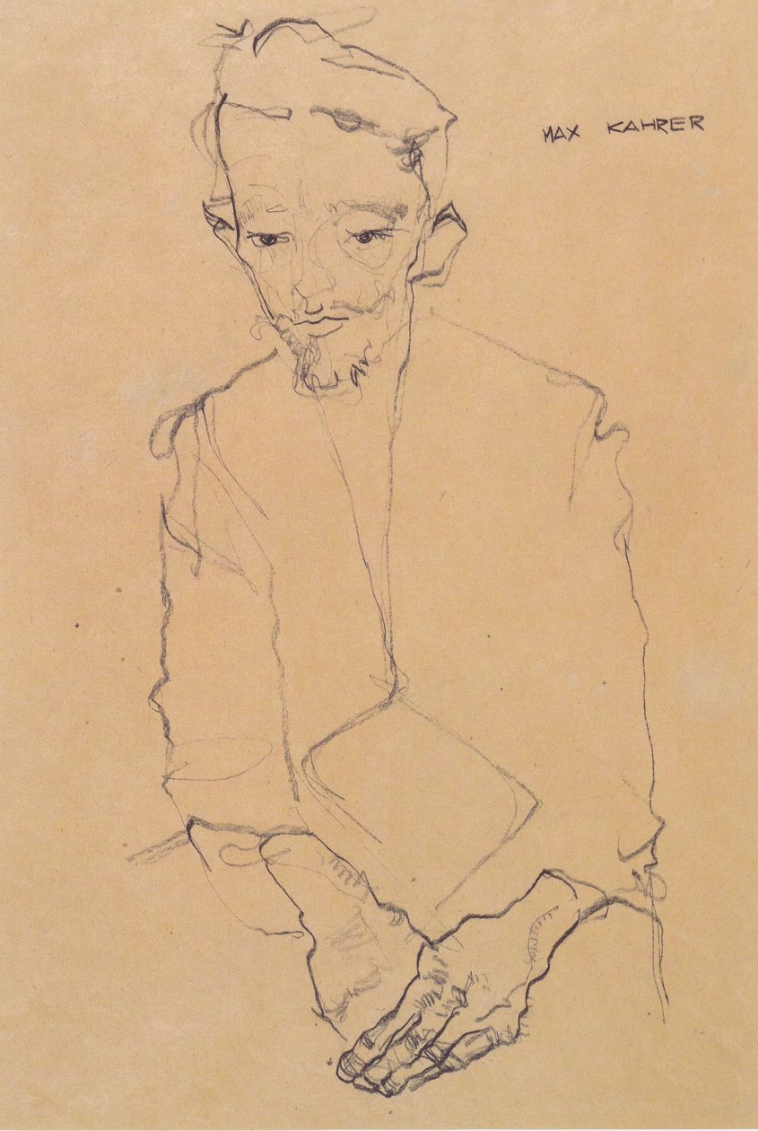 Bildnis Max Kahrer von Egon Schiele