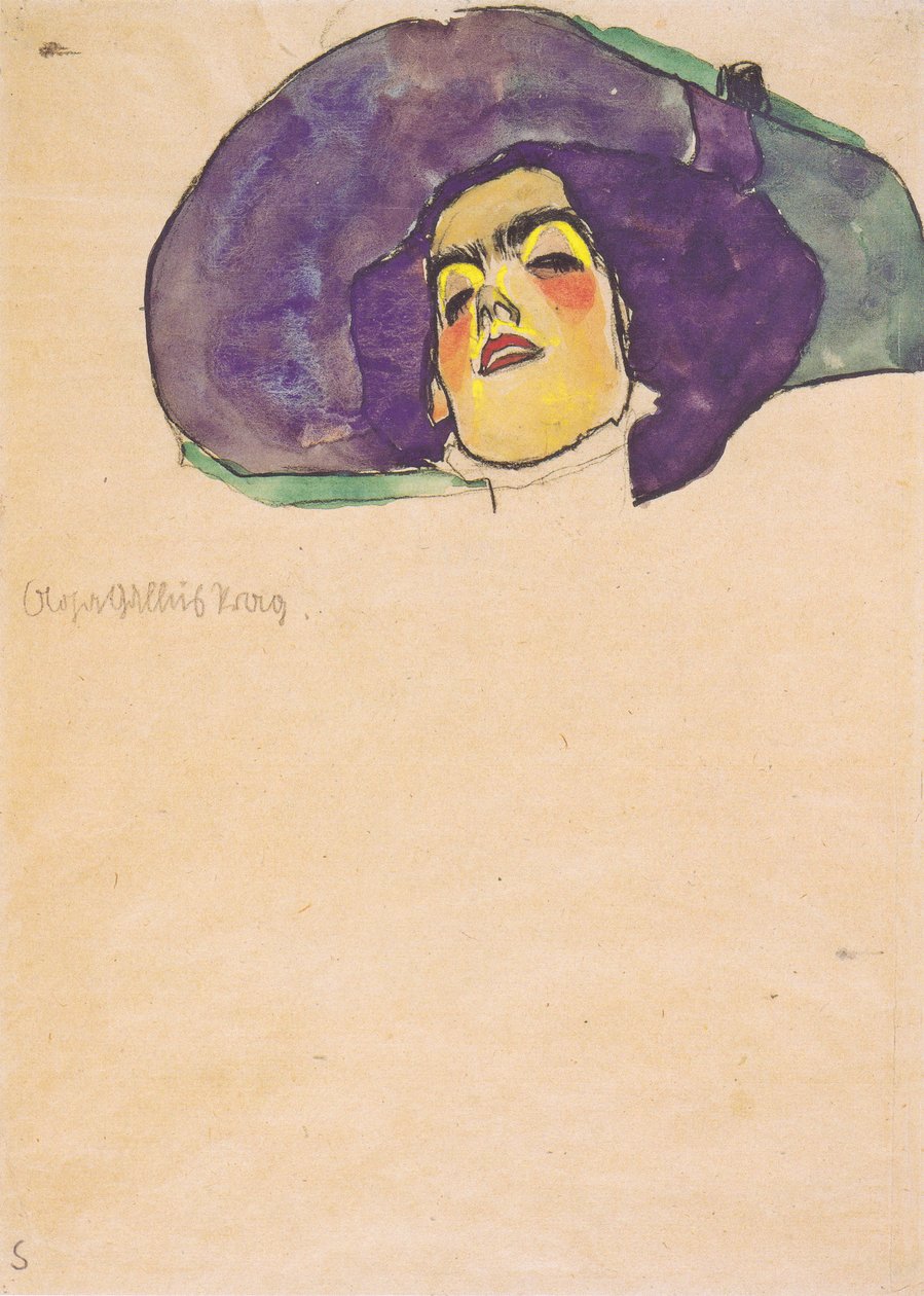 Bildnis Olga Gallus Prag von Egon Schiele