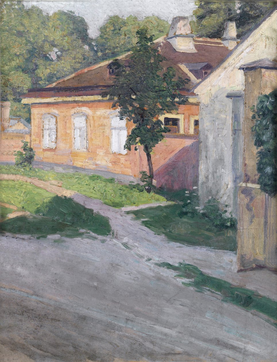 Haus in Hütteldorf von Egon Schiele
