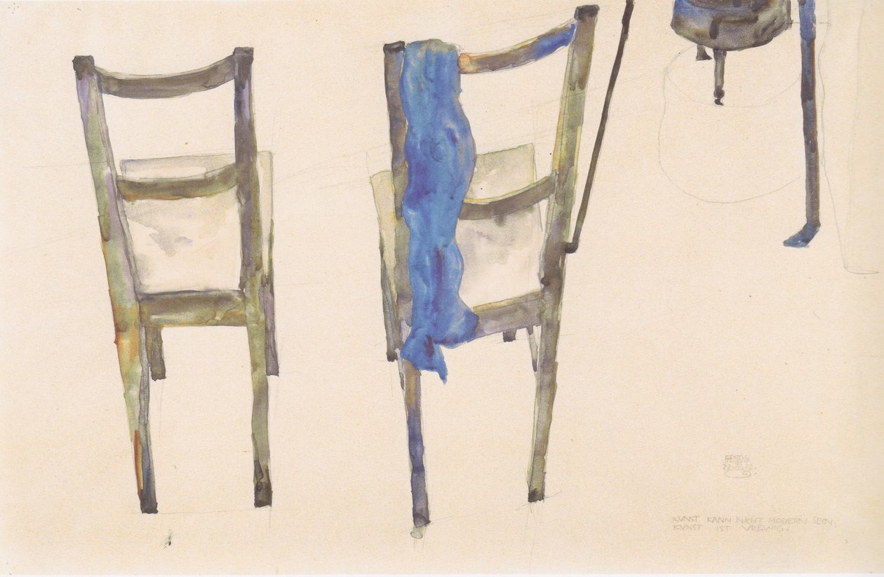 Kunst kann nicht modern sein, Kunst ist urewig von Egon Schiele