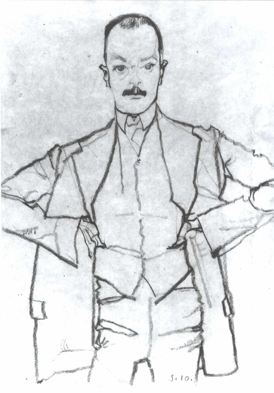 Porträt Arthur Roessler von Egon Schiele