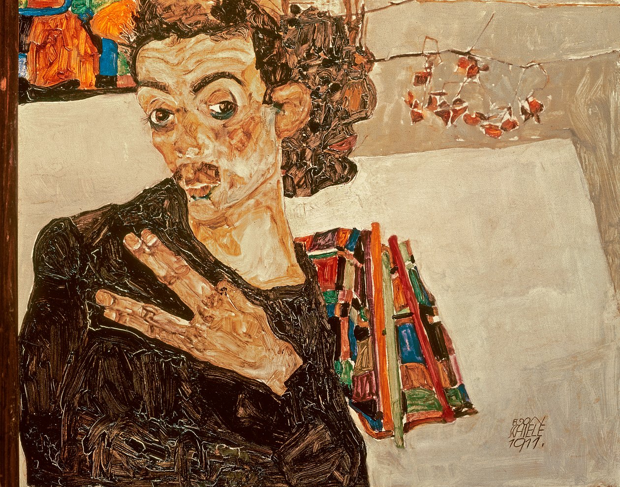 Selbstporträt, 1911 von Egon Schiele