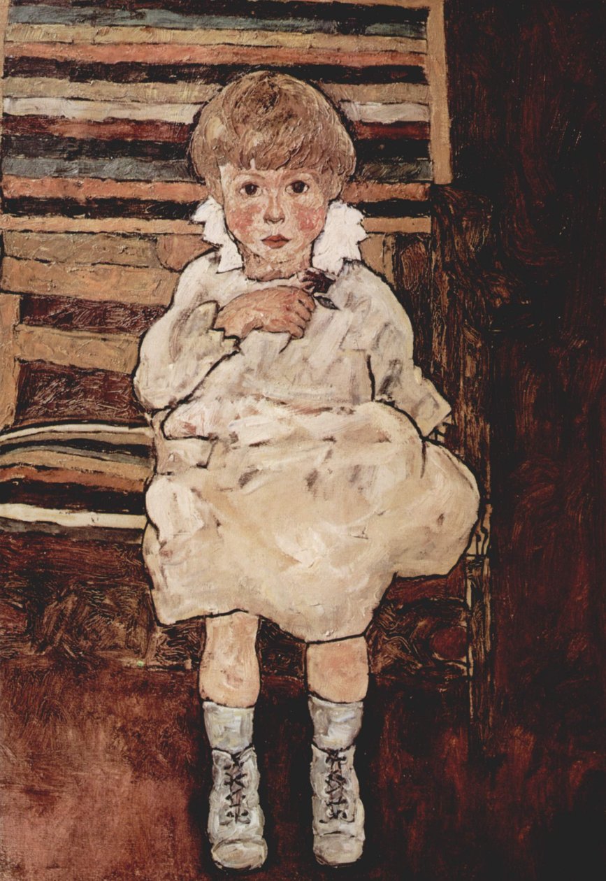 Sitzendes Kind von Egon Schiele