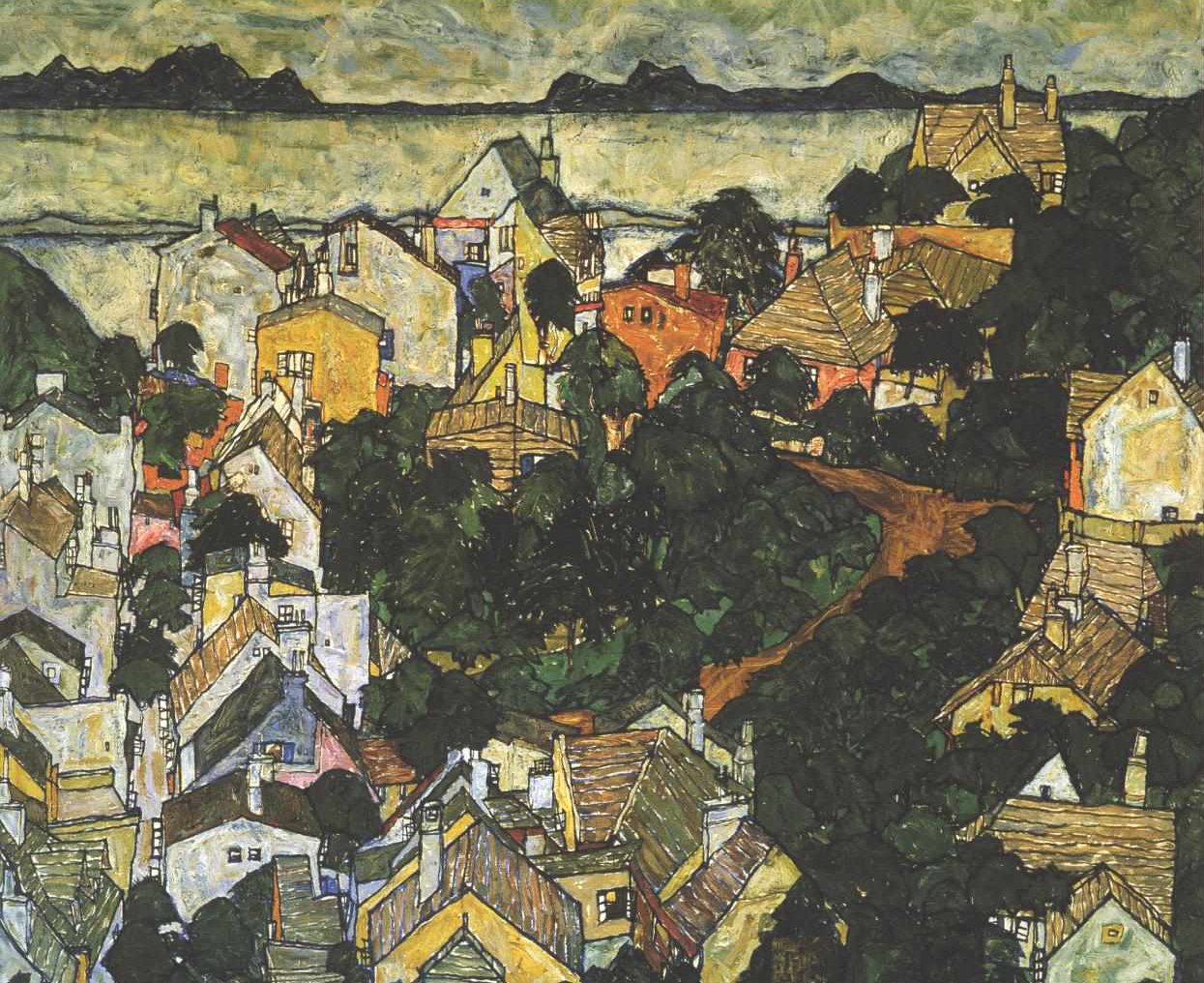 Sommerlandschaft von Egon Schiele
