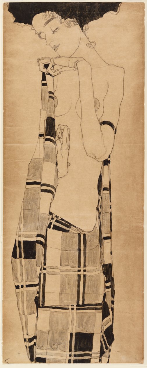 Stehendes Mädchen, ca. 1908-09 von Egon Schiele