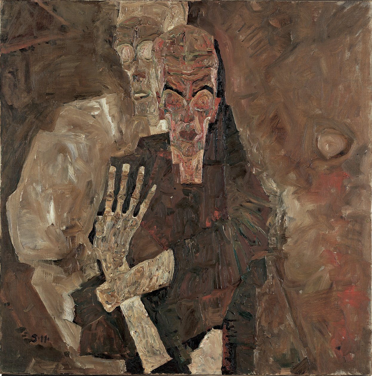 Selbstseher II (Tod und Mensch) von Egon Schiele