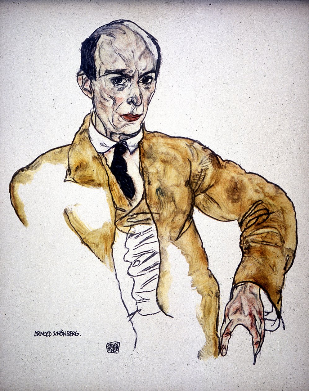 Arnold Schönberg, 1917 von Egon Schiele
