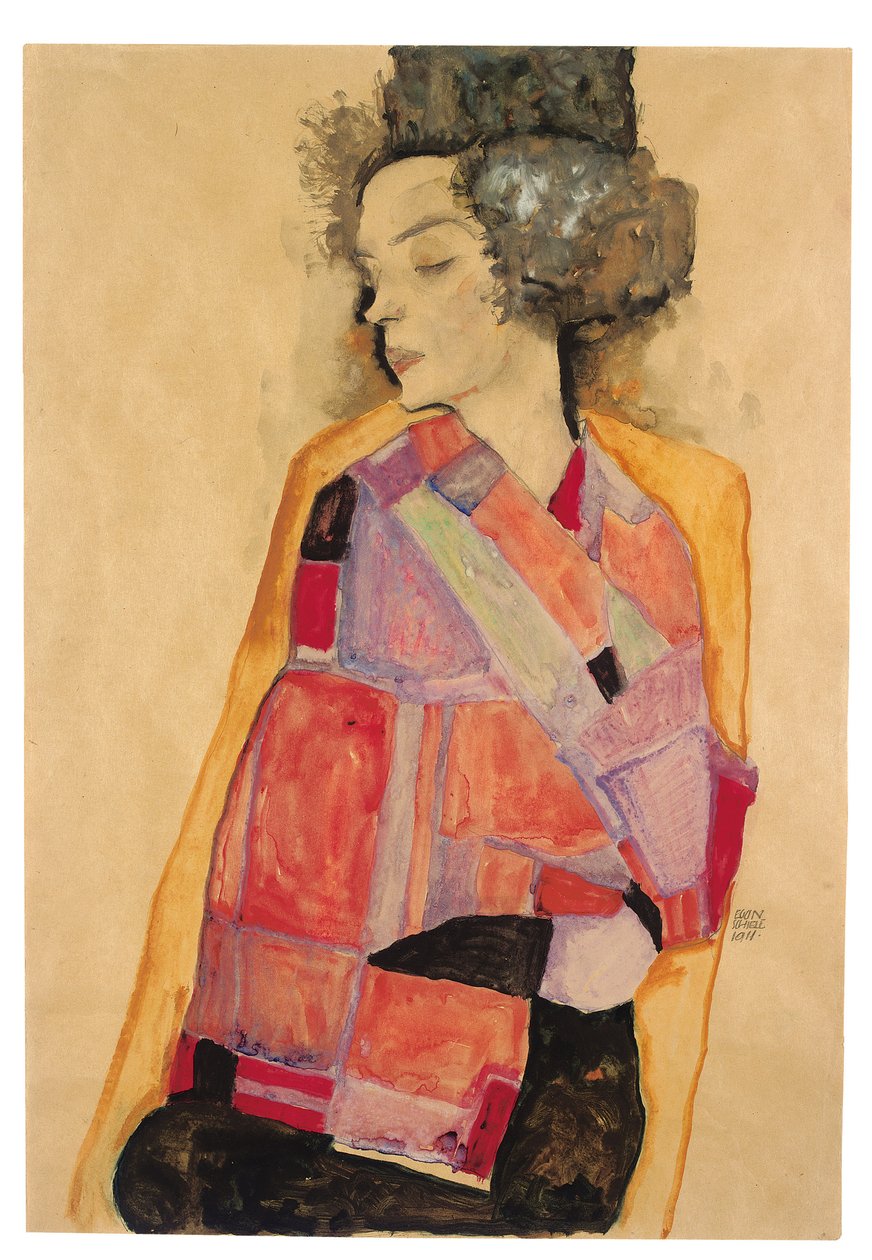Träumende Frau (Gerti Schiele) von Egon Schiele