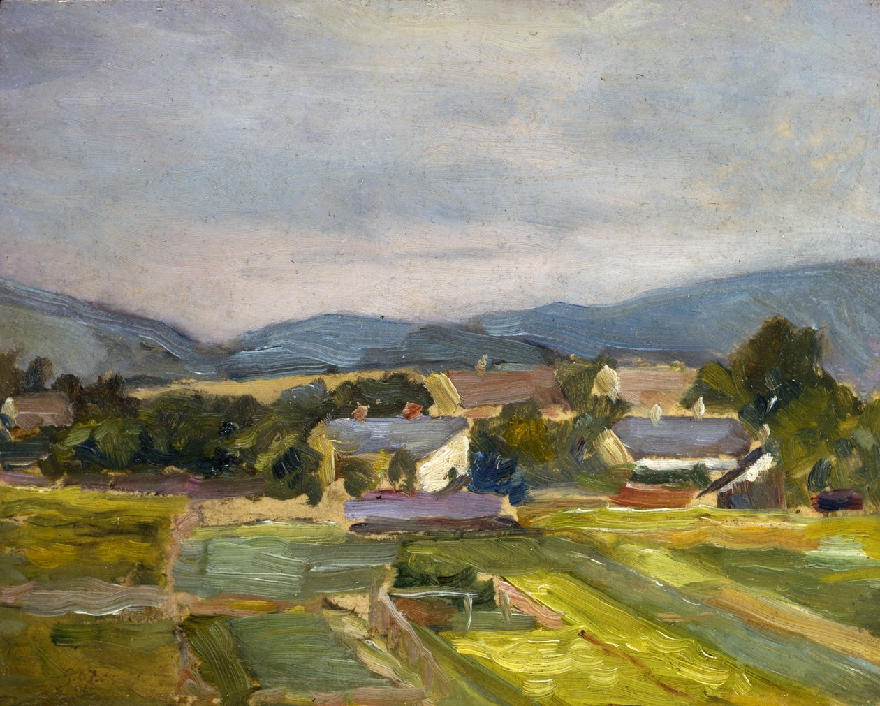 Landschaft in Nordösterreich, 1907 von Egon Schiele