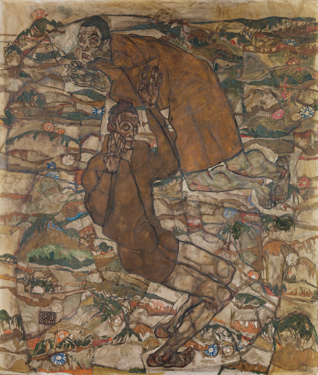 Levitation Die Blinden II, 1915 von Egon Schiele