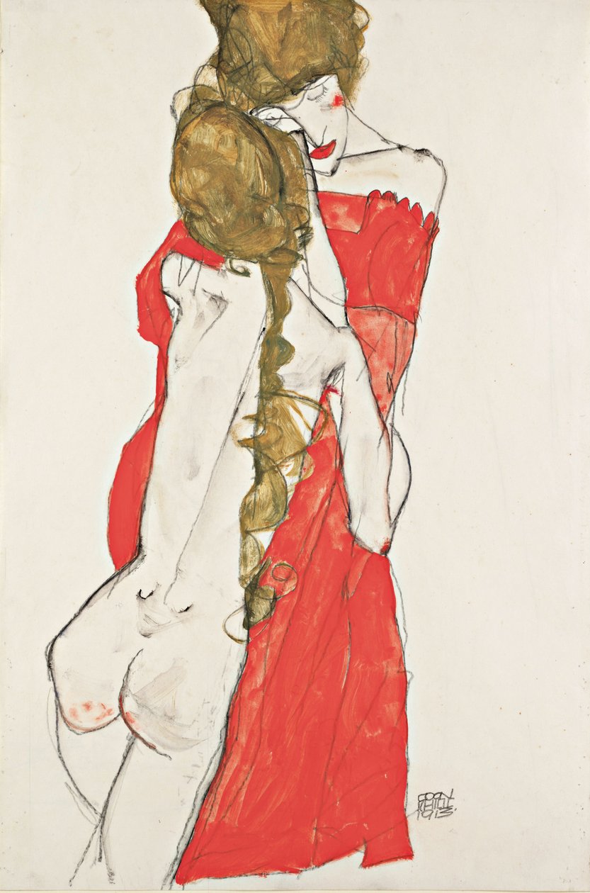 Mutter und Tochter, 1913 von Egon Schiele