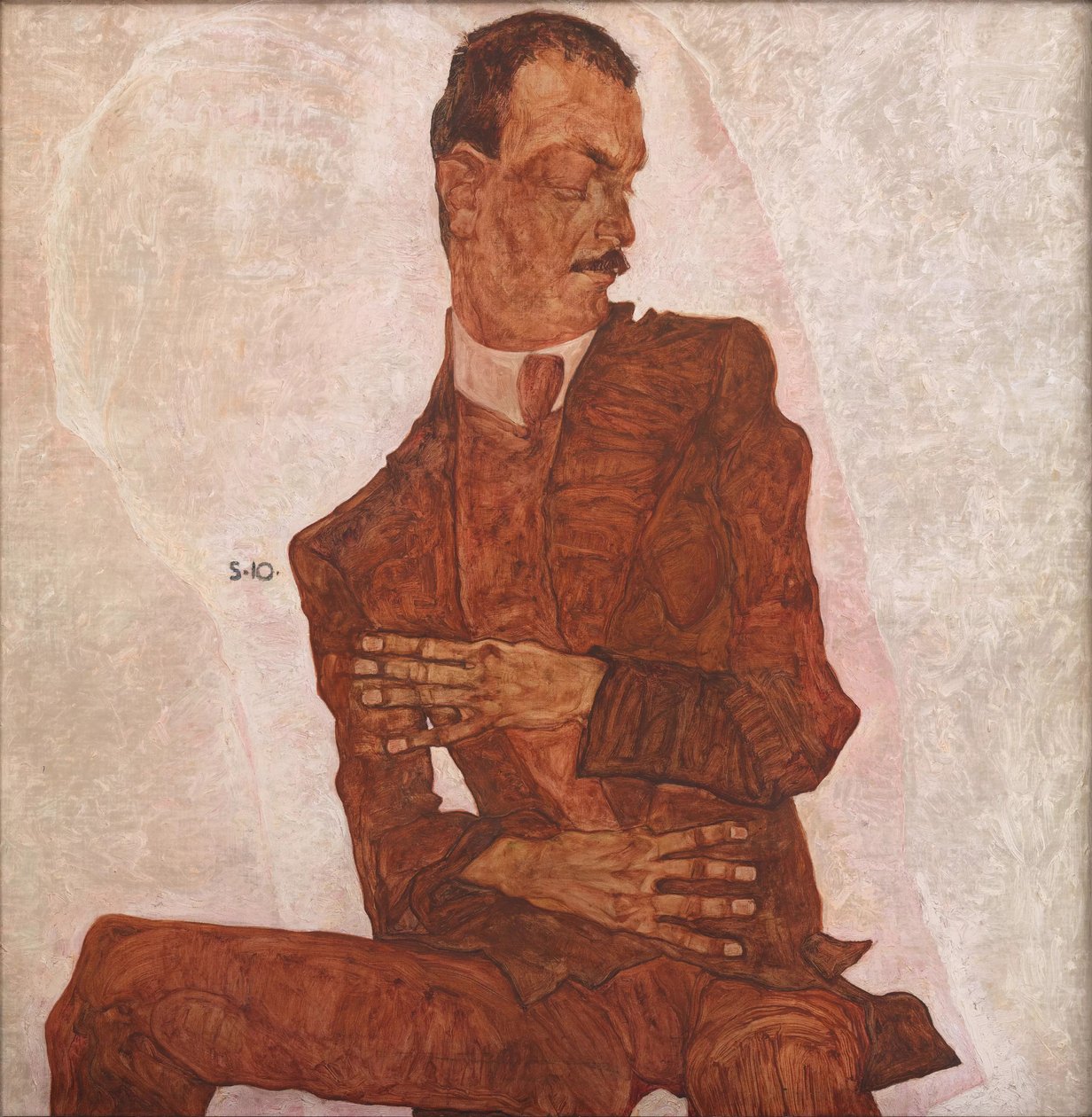 Porträt von Arthur Roessler, 1910 von Egon Schiele