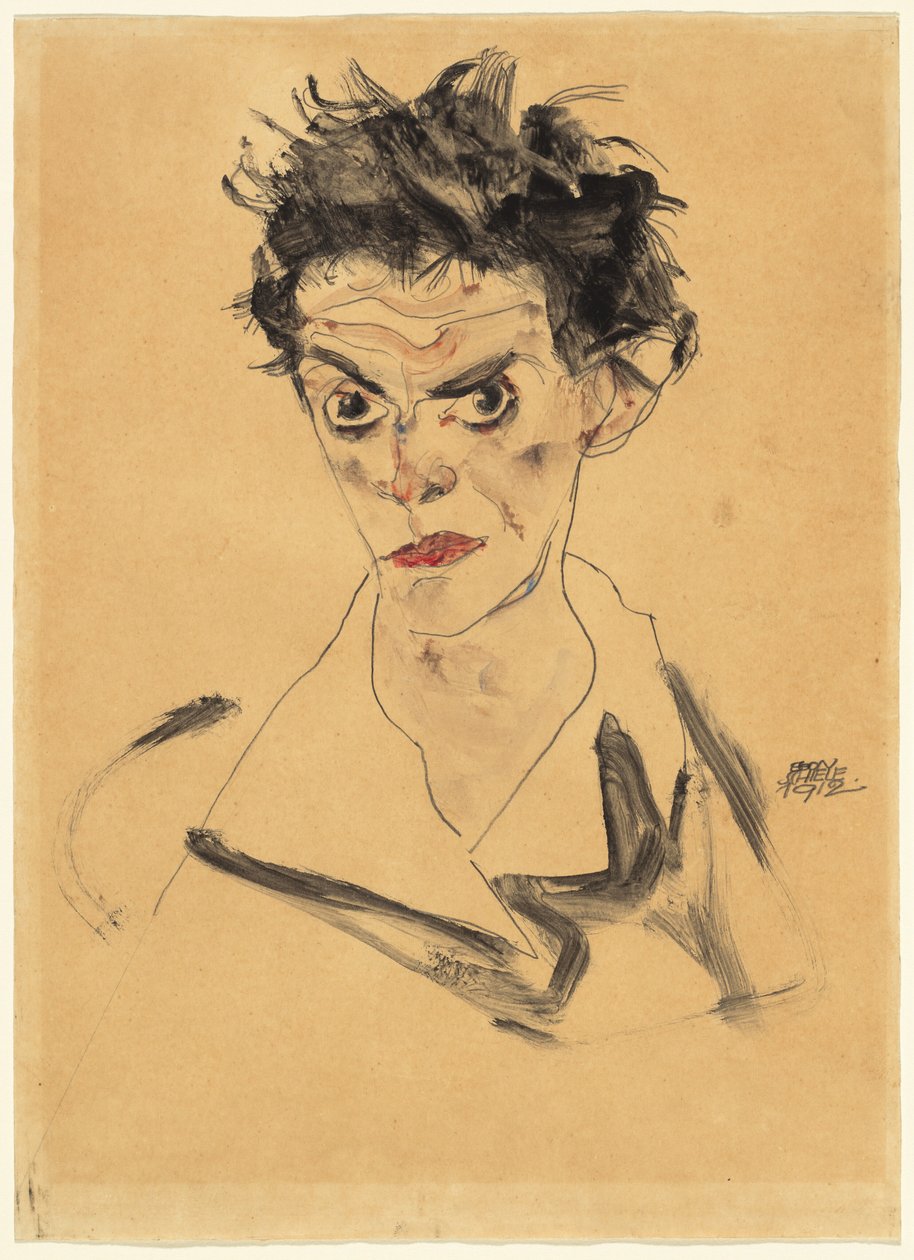 Selbstporträt von Egon Schiele