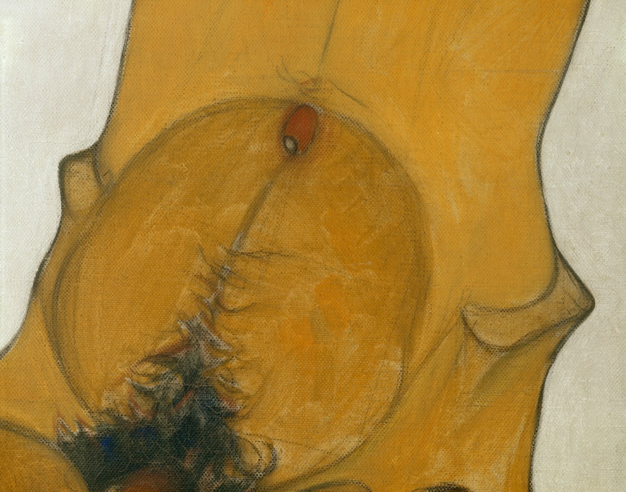 Sitzender Männerakt von Egon Schiele