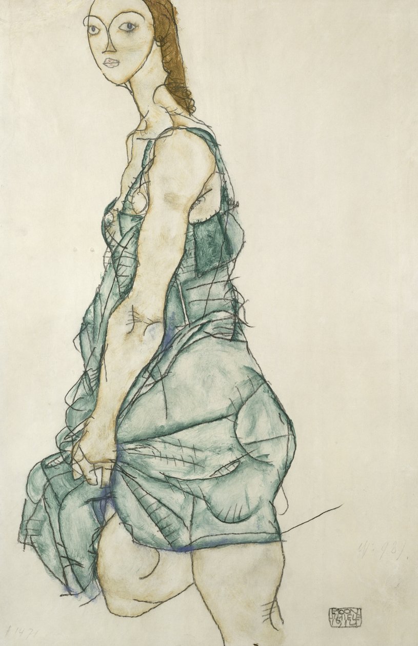 Stehendes Mädchen von Egon Schiele