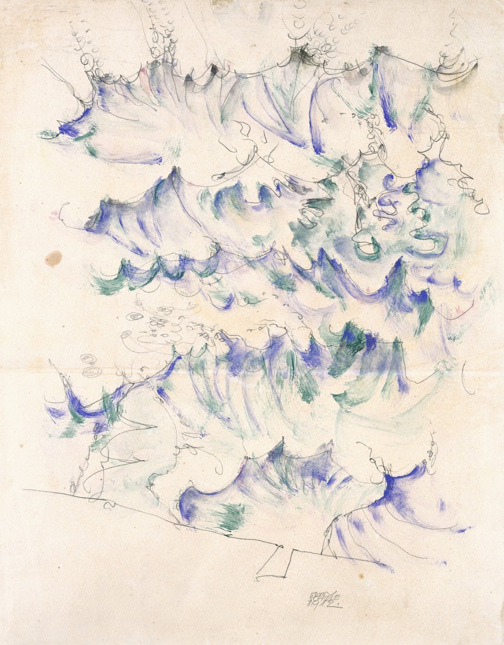 Wellen, 1912 von Egon Schiele